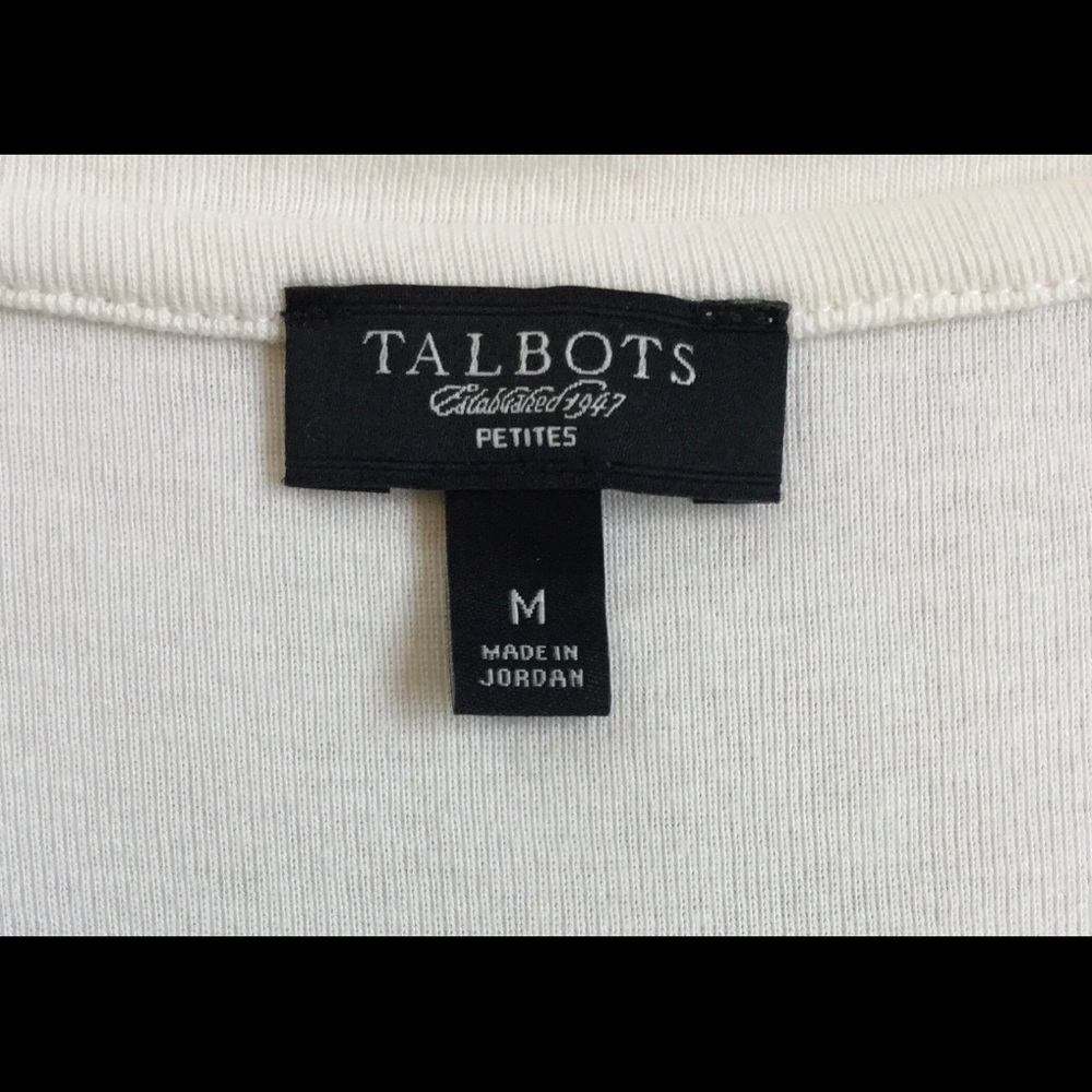 Talbots petite ribbon trimmed tee - Picture 3 of 4